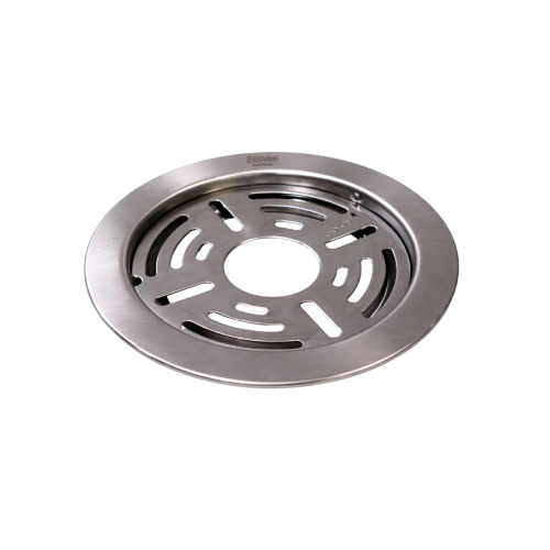 Round Lock Slice Floor Jali Hole Matt SS304