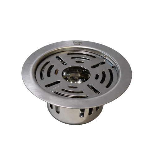 Round Lock Slice Floor Jali Hole with ACC Matt SS304