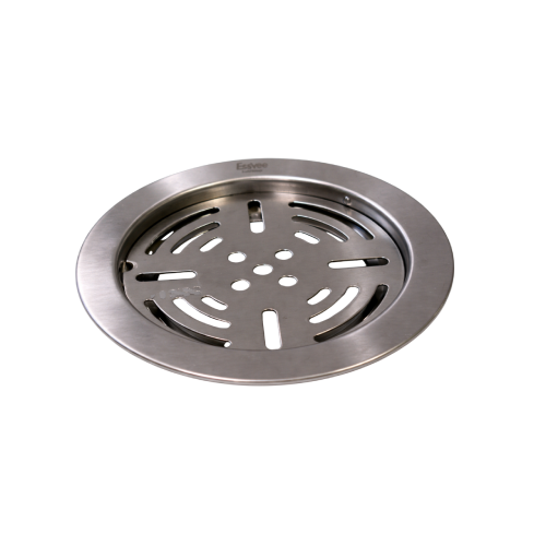 Round Lock Slice Floor Jali Plain Matt SS304