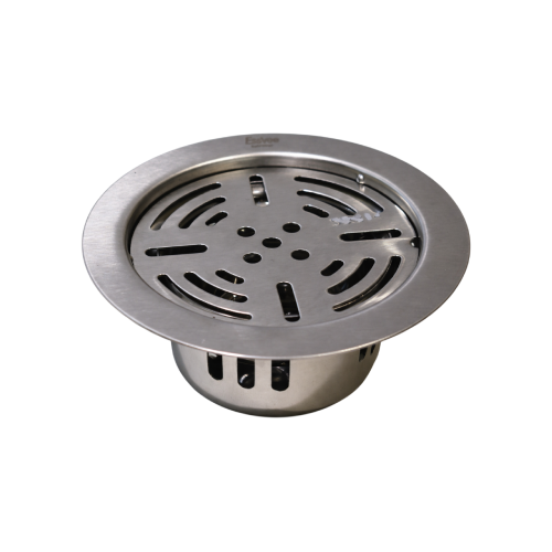 Round Lock Slice Floor Jali Plain with ACC Matt SS304