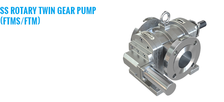 SS Rotary Twin Gear Pump (FTMS and FTM)