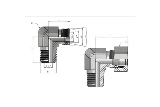 WE-R-(BSPT) Male Stud Elbow