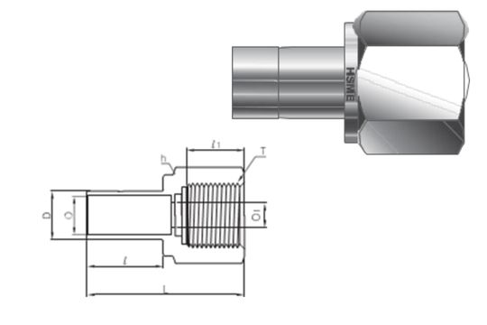 Female Gauge Tube Adapter