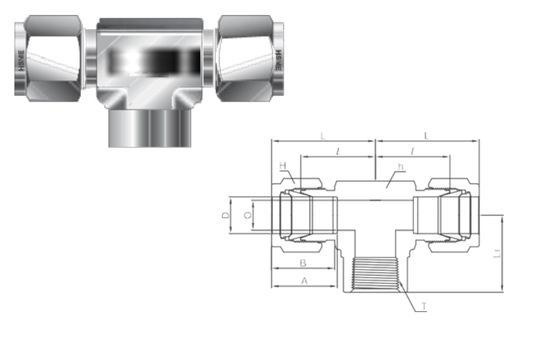 Female NPT Branch Tee
