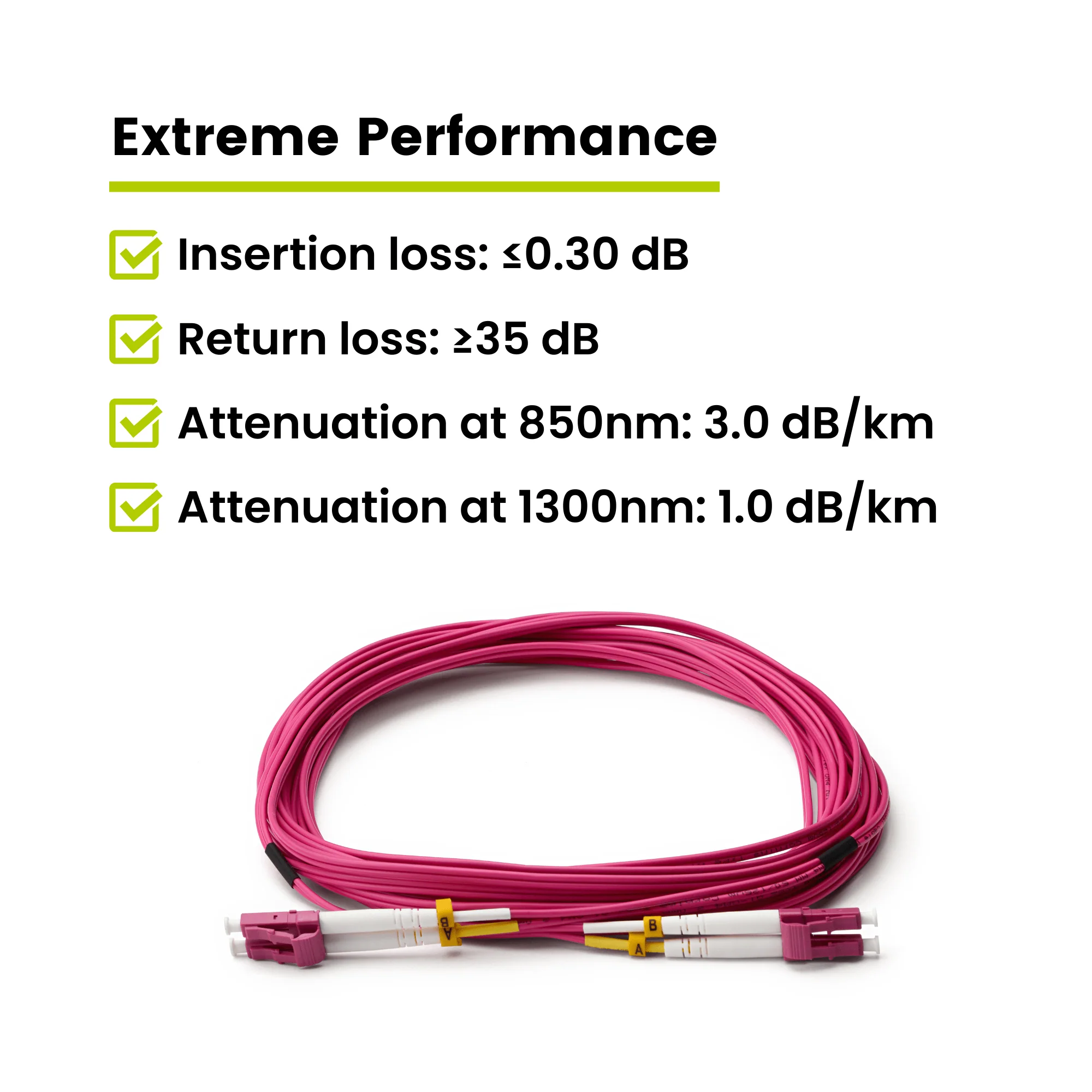 Lc To Lc Duplex MM/ OM4 Fiber Patch Cord 6136