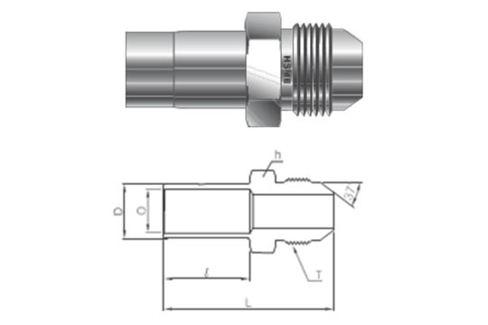 Male AN Tube Adapter