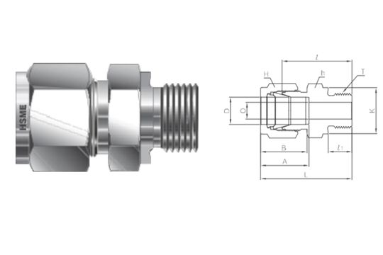 Male Parallel Connector DIN3852 Form B