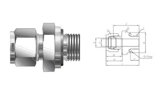 O-Seal SAE Male Connector