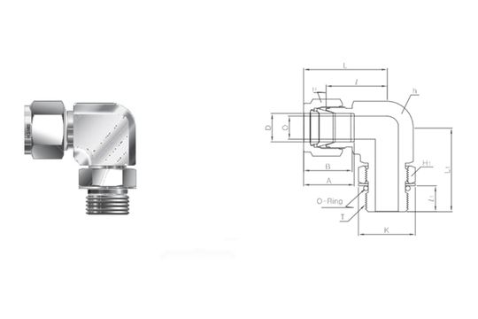 Positionable SAE Male Elbow