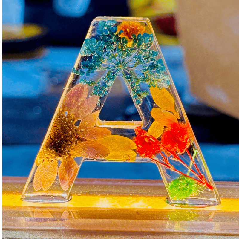 Custom LED Resin Name Stand