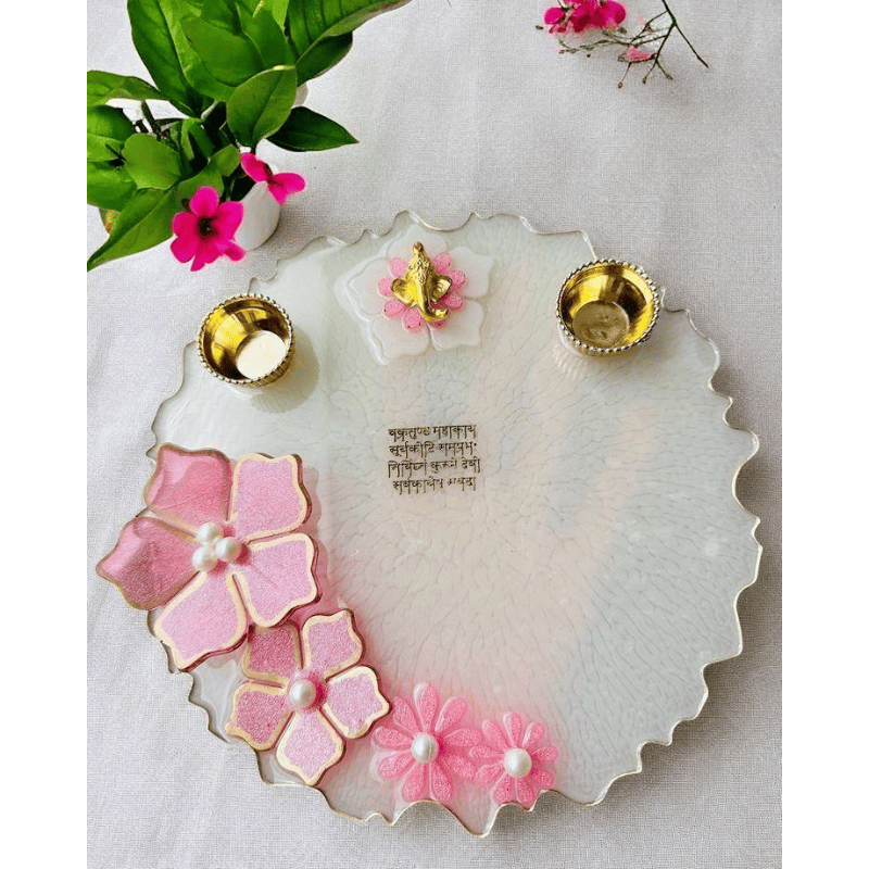 Custom Resin Pooja Thali