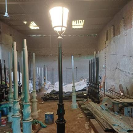 Designer Pole Light