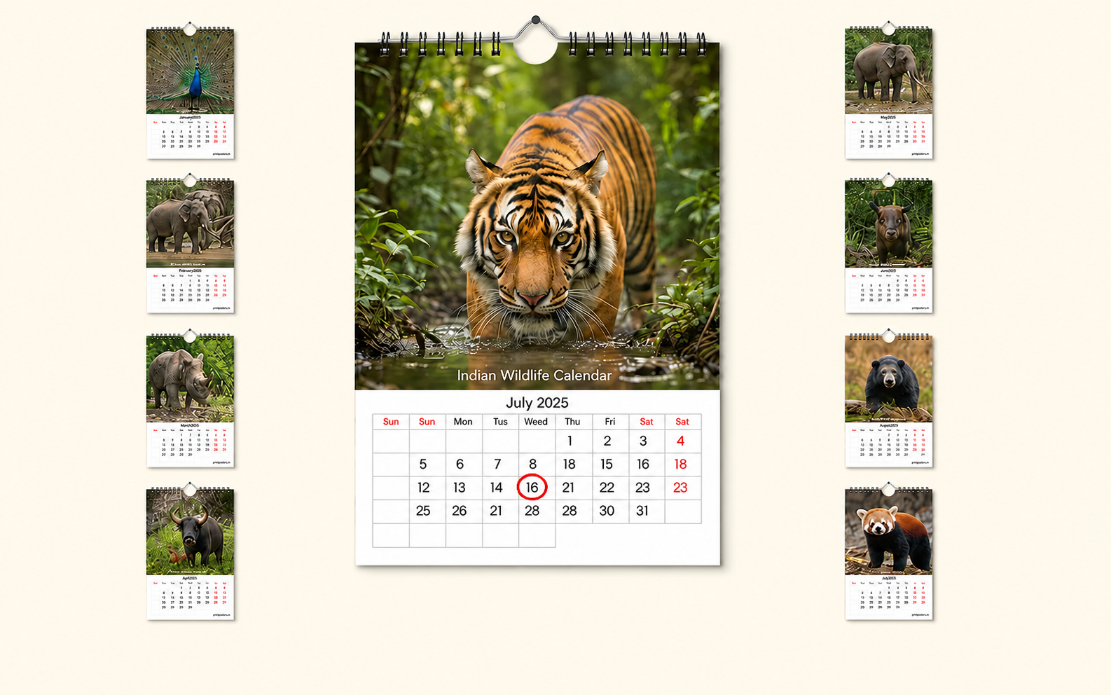 Double Page Wall Calendars
