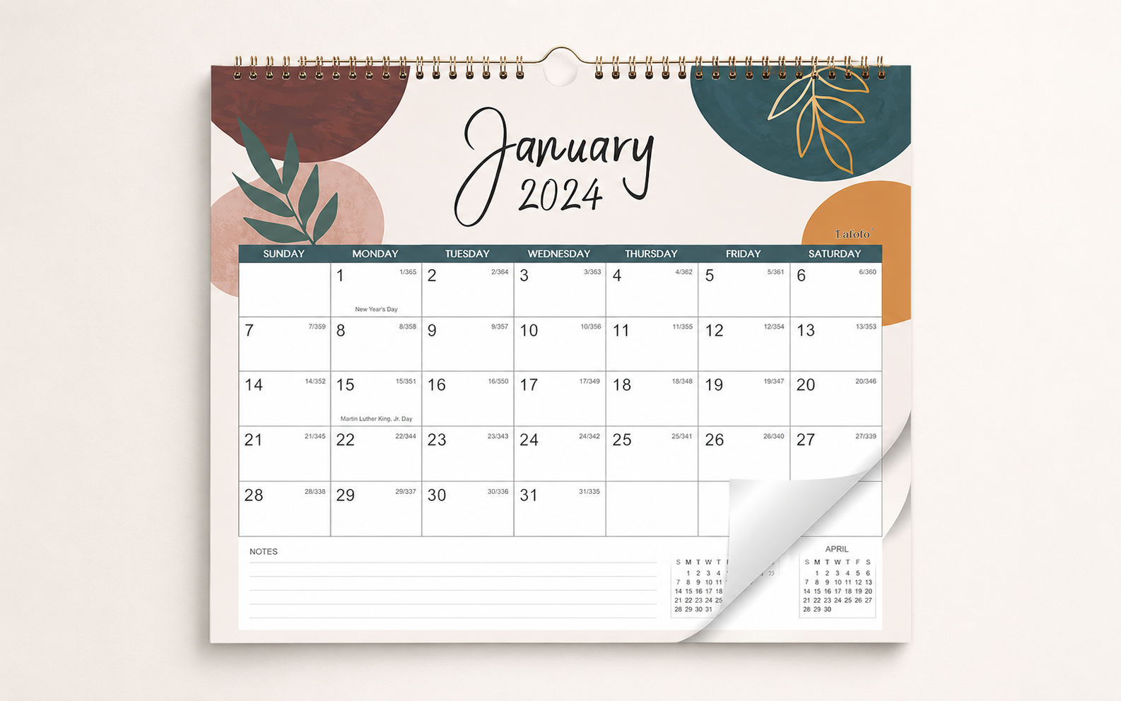 Double Page Wall Calendars