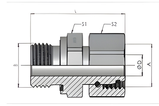 EGE-R-Swivel Connector Male BSPP Thread