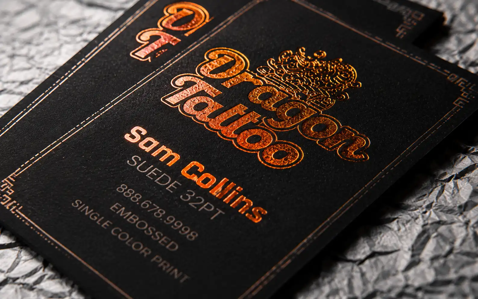 Foiled Business Card