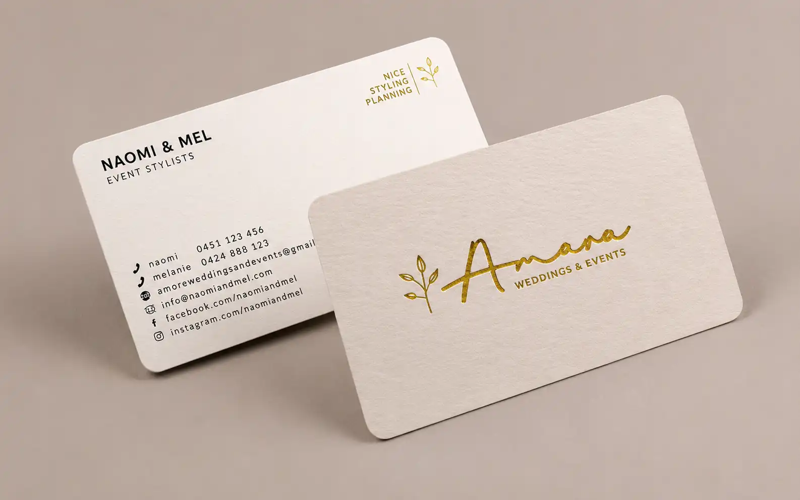 Foiled Business Card