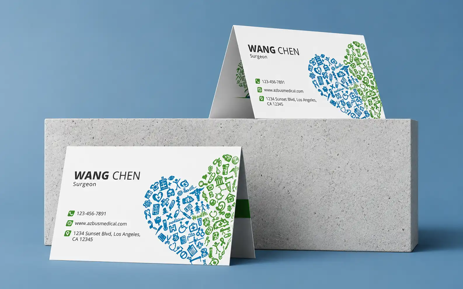 Folded Business Card