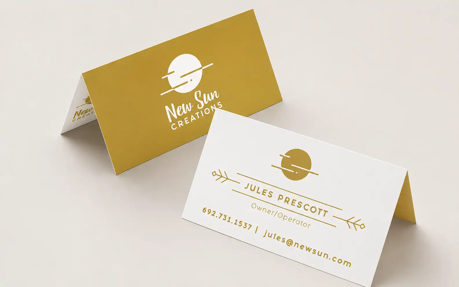 Folded Business Card