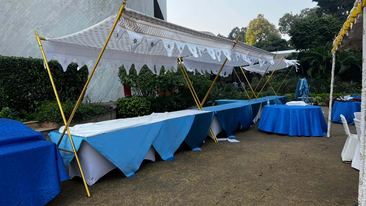 Food Stall and Counter Setup