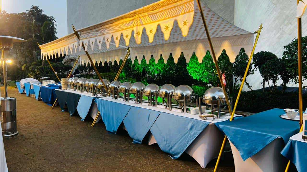 Food Stall and Counter Setup