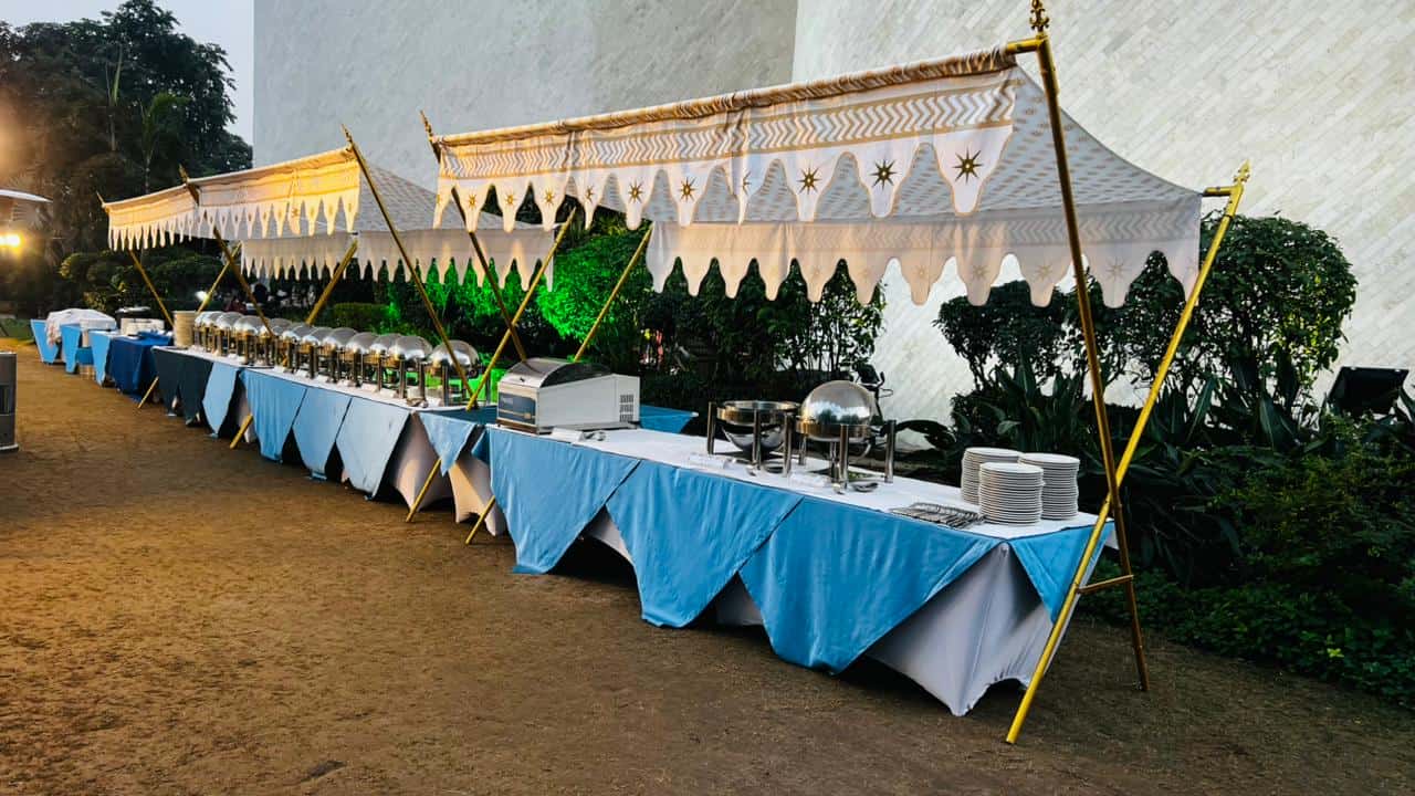 Food Stall and Counter Setup