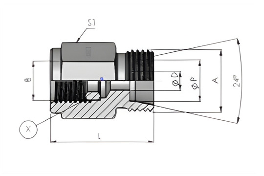 MAV-Pressure gauge connector & Female BSPP thread