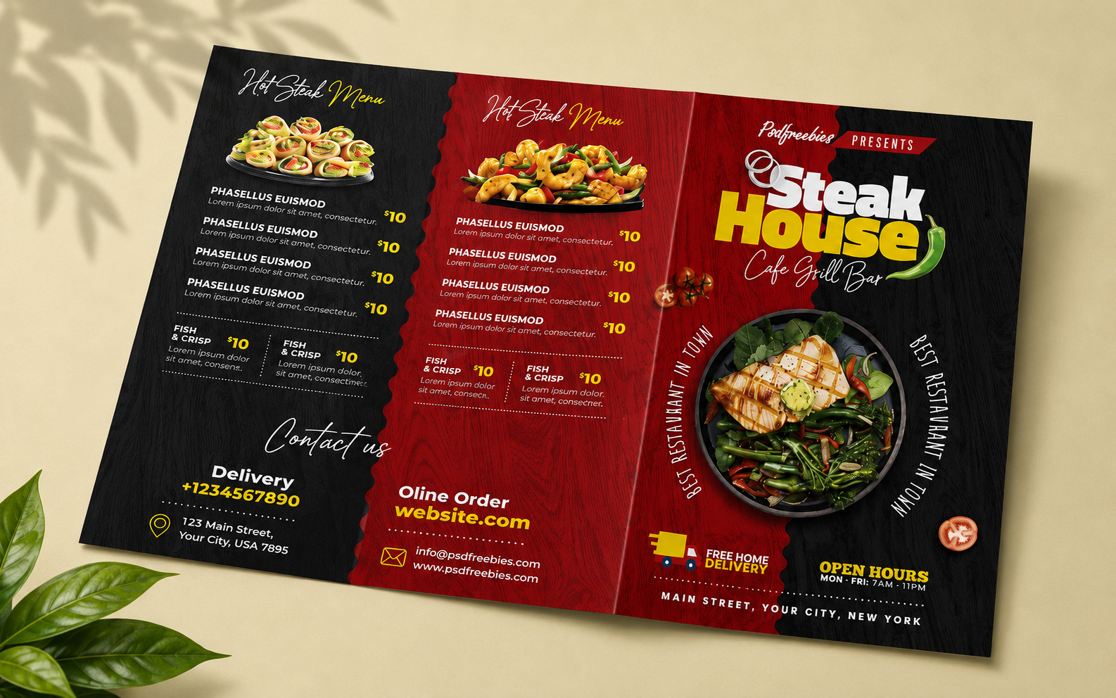 Menu Cards Brochures