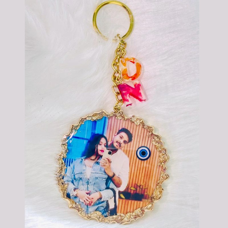 Personalized Couple Resin Keychain