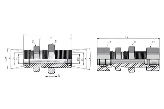 SV-Bulkhead Union 24 Cone end