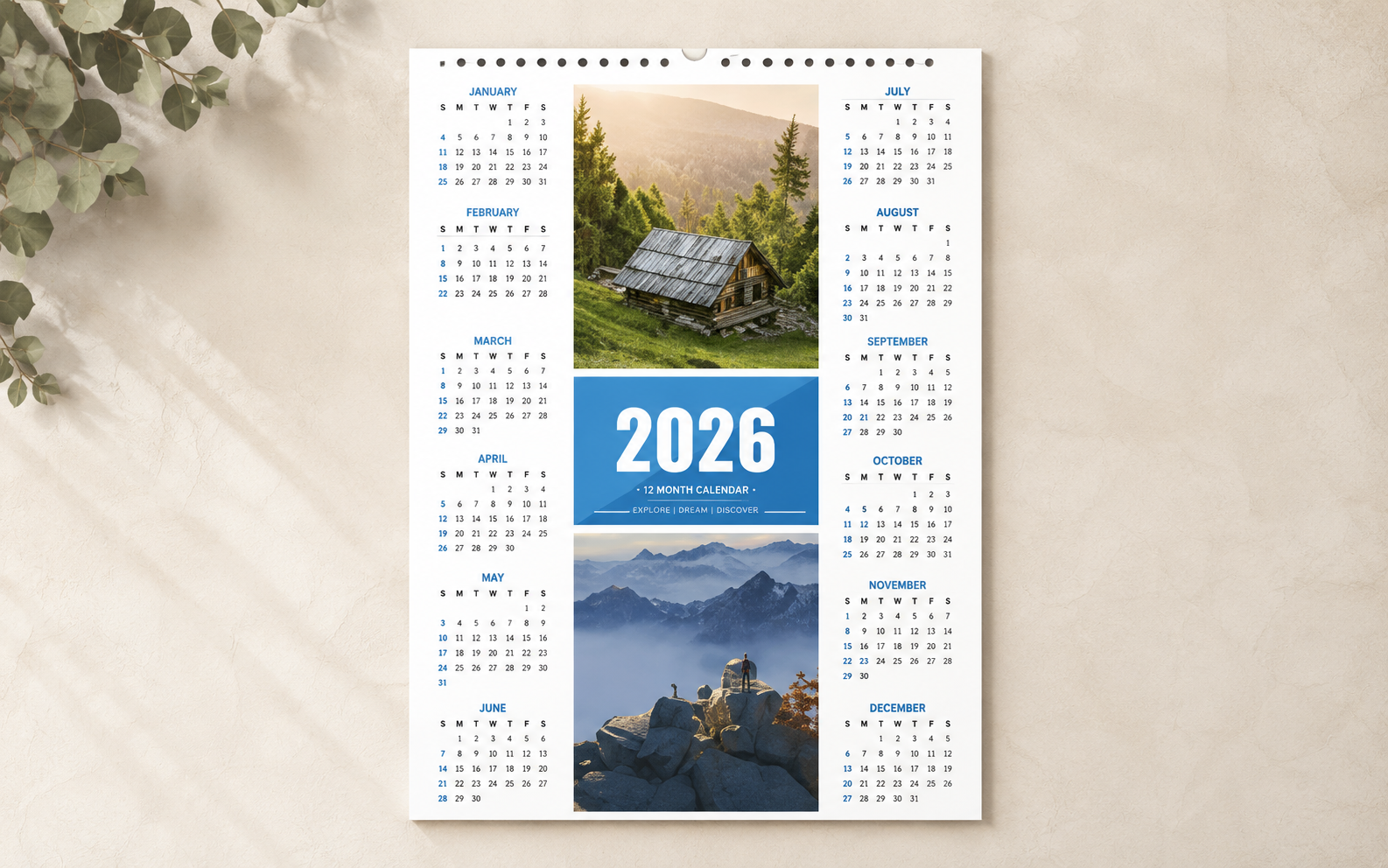 Thumb Cut Calendars