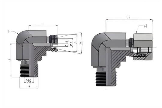 WE-R Male Stud Elbow 24 Cone end