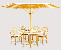 4 Sticks Umbrella Structure With Ferrari Fabric Umbrella Structure