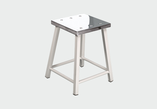 RECTANGULAR STOOL  P.C WITH S.S TOP