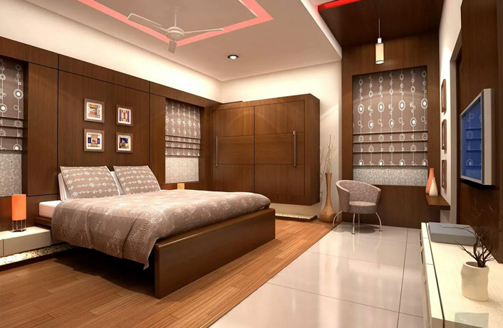 Bedroom interior Lighting