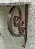 Wrought Iron Wall Support Brackets