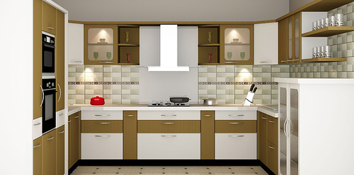 C-Shape Modular Kitchen