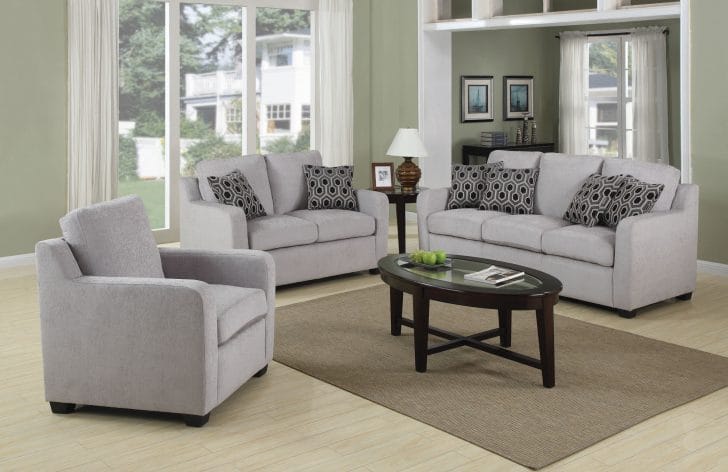 Sofa Set ? Gray & Green Sofa