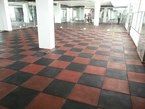 Gym rubber flooring