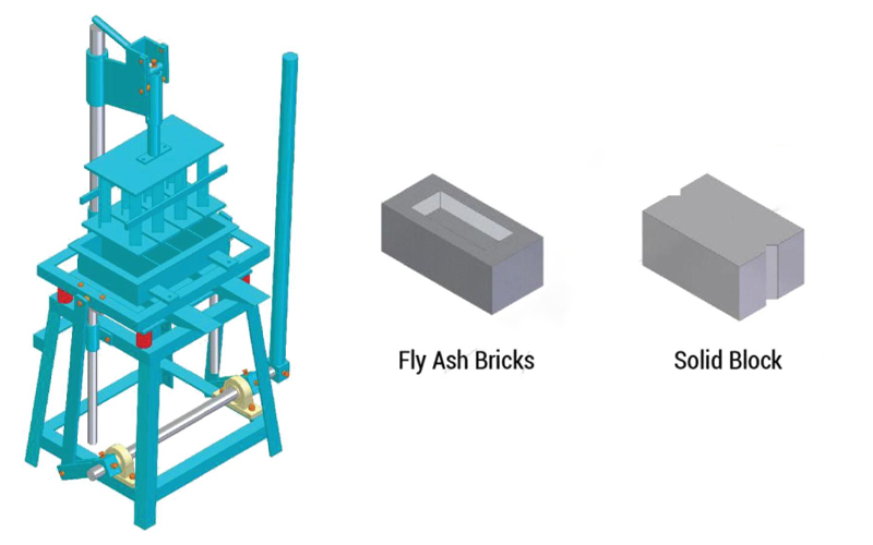 Manual Movable Concrete Block Making Machine