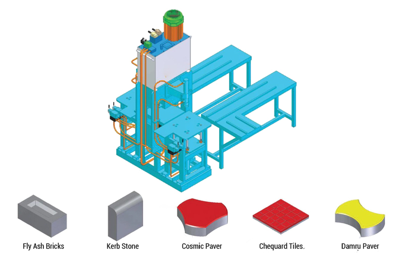 high pressure paver block making machine 