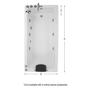 BATH TUBS, STRAIGHT LINE SERIES