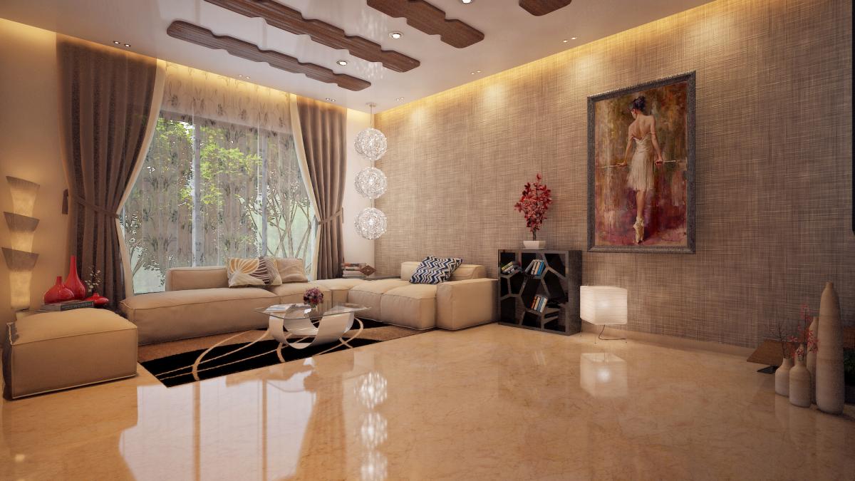 3D Living Room Interior Design