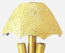 Fiji Lamps Wide Natural Cane