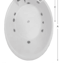  BATH TUBS, OVAL BATH TUBS