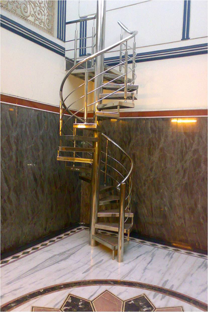 Stainless steel stairs