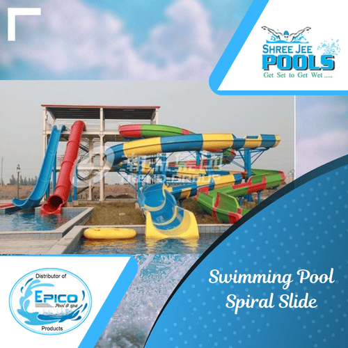 Swimming Pool Spiral Slide