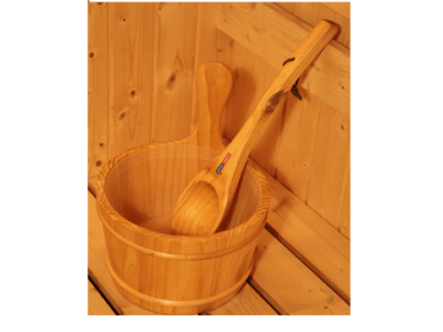 wooden sauna bucket