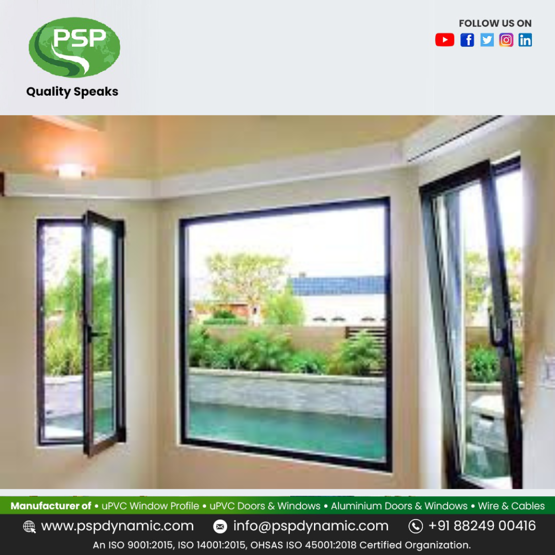 Aluminium Combination Windows Manufacturers in India