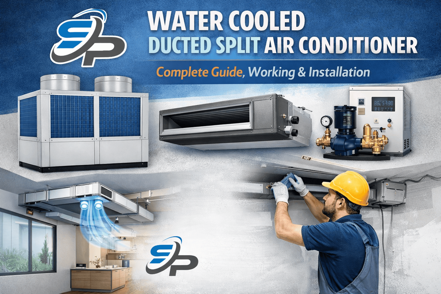Blue Star Water Cooled Ducted Split Air Conditioner – Complete Guide, Working & Installation.